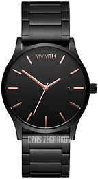 MVMT Classic Czarny/Stal Ø45 mm MM01-BBRG