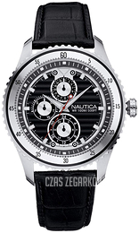 Nautica Ncs Czarny/Skóra Ø44 mm A14581G
