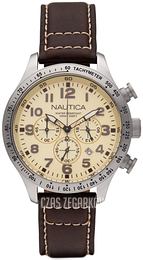Nautica Bfd 101 Beżowy/Skóra Ø44 mm A15537G