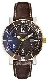 Nautica Analog Brązowy/Skóra A17505G