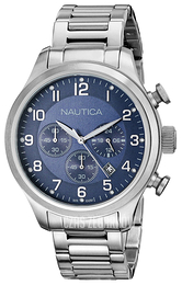 Nautica Chronograph Niebieski/Stal Ø44 mm A17664G