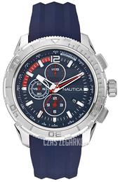 Nautica Chronograph Niebieski/Żywica z tworzywa sztucznego Ø48 mm A18724G