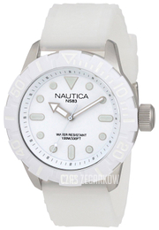 Nautica South Beach Biały/Żywica z tworzywa sztucznego Ø44 mm N09603G