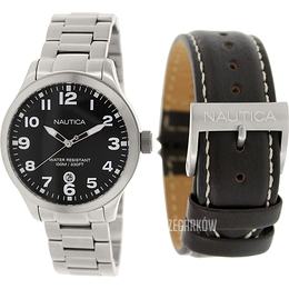 Nautica BFC Czarny/Stal Ø43 mm N15599G