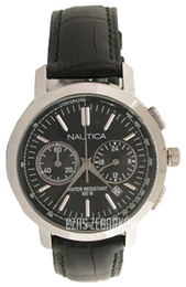 Nautica Chronograph Czarny/Skóra Ø41 mm N18617