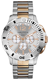 Nautica BFD 101 Srebrny/Stal w kolorze różowego złota Ø45 mm N27525G