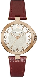 Nautica NLC Srebrny/Skóra Ø37 mm NAD11017L
