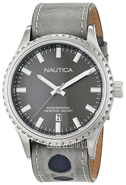 Nautica Analog Szary/Skóra Ø43 mm NAD14532G