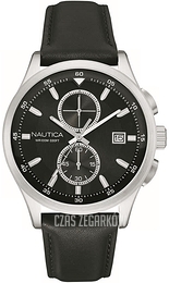 Nautica NCT Czarny/Skóra Ø44 mm NAD16538G