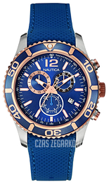 Nautica Chronograph Niebieski/Guma Ø43 mm NAI16502G