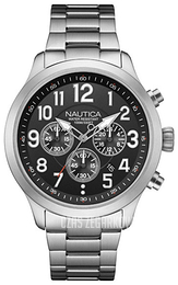 Nautica Chronograph Czarny/Stal Ø44 mm NAI16515G