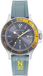 Nautica Srebrny/Guma Ø43 mm NAPABS021