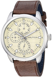 Nautica Kremowy/Skóra Ø43 mm NAPFRL001