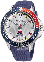 Nautica Srebrny/Guma Ø48 mm NAPP25F16