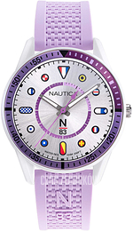 Nautica Srebrny/Guma Ø43 mm NAPSPF911