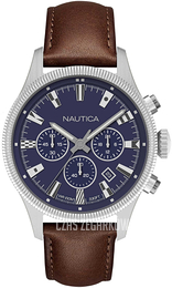 Nautica Niebieski/Skóra Ø45 mm NAPSTB006