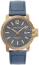 Nautica Sydney Szary/Skóra Ø44 mm NAPSYD004