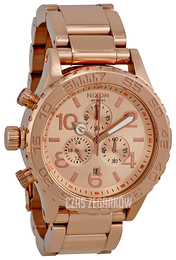 Nixon The 42-20 Różowe złoto/Stal w kolorze różowego złota Ø42 mm A0371897