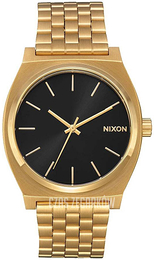 Nixon The Time Teller Czarny/Stal w odcieniu złota Ø37 mm A045-2042-00