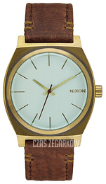 Nixon The Time Teller Zielony/Skóra Ø37 mm A0452223-00