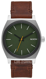 Nixon The Time Teller Zielony/Skóra Ø37 mm A0452334-00