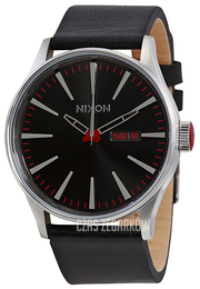 Nixon The Sentry Czarny/Skóra Ø42 mm A105000