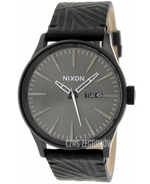 Nixon The Sentry Czarny/Skóra Ø42 mm A1051617-00