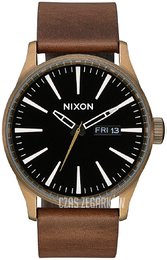 Nixon The Sentry Czarny/Skóra Ø42 mm A1053053-00