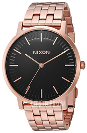 Nixon Czarny/Stal w kolorze różowego złota Ø40 mm A10571932-00