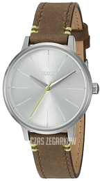 Nixon The Kensington Srebrny/Skóra Ø37 mm A1082290-00