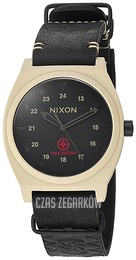 Nixon The Time Teller Czarny/Skóra A11202518-00