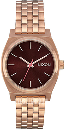 Nixon The Time Teller Czerwony/Stal w kolorze różowego złota Ø31 mm A1130-2617-00