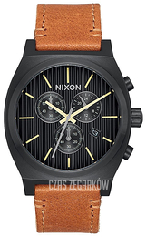 Nixon The Time Teller Czarny/Skóra A11642664-00