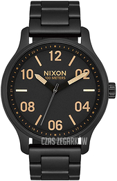 Nixon The Patrol Czarny/Stal Ø42 mm A1242-1041-00