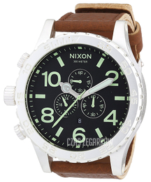 Nixon The 51-30 Czarny/Skóra Ø50 mm A1242037-00