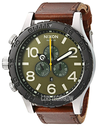 Nixon The 51-30 Zielony/Skóra Ø51 mm A1242334-00