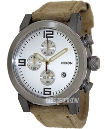 Nixon The Ride Biały/Skóra Ø49 mm A3151261-00