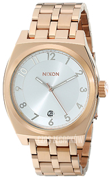 Nixon The Monopoly Srebrny/Stal w kolorze różowego złota Ø40 mm A3251044