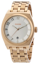 Nixon The Monopoly Biały/Stal w kolorze różowego złota Ø40 mm A3252044-00