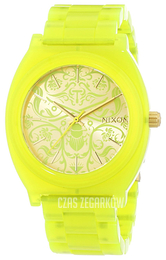Nixon The Time Teller Żółte złoto/Plastik Ø37 mm A3271896-00
