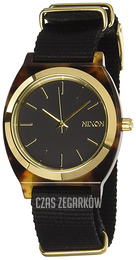 Nixon The Time Teller Czarny/Stal w odcieniu złota Ø40 mm A327647-00