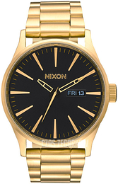 Nixon Czarny/Stal w odcieniu złota Ø42 mm A356-510-00