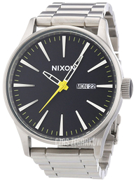 Nixon The Sentry Czarny/Stal Ø42 mm A3561227
