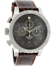 Nixon The 48-20 Czarny/Skóra Ø48 mm A3631887-00