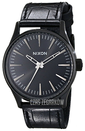 Nixon The Sentry Czarny/Skóra Ø38 mm A3771886-00