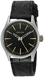 Nixon The Sentry Czarny/Skóra Ø38 mm A3772222-00