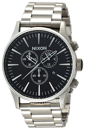 Nixon The Sentry Czarny/Stal Ø42 mm A38600000-00