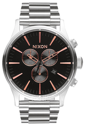 Nixon The Sentry Czarny/Stal Ø42 mm A3862064-00