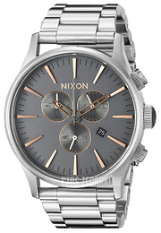 Nixon The Sentry Szary/Stal Ø42 mm A3862064