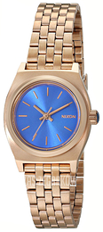Nixon The Time Teller Niebieski/Stal w kolorze różowego złota Ø26 mm A3991748
